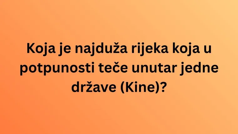 Na svijetu postoje brojne rijeke, no znamo li sve o onim najvećim i najpoznatijim? Rije&scaron;i kviz