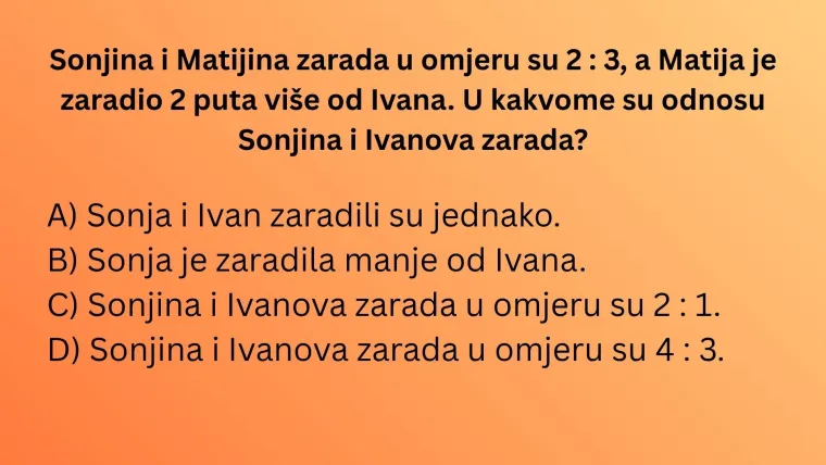 Da danas polažete državnu maturu iz matematike, kakav bi bio va&scaron; rezultat doznajte na kvizu
