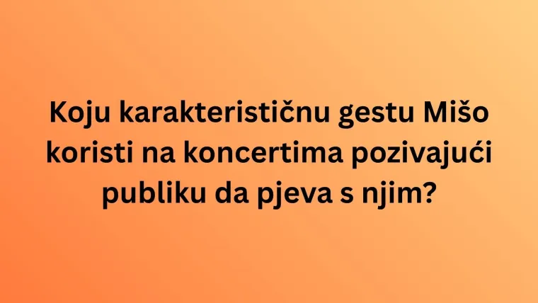 Kviz koji testira tvoju ljubav prema Mi&scaron;i Kovaču i njegovim hitovima: Dokaži da si pravi fan