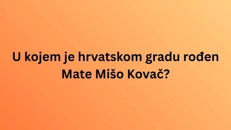Kviz koji testira tvoju ljubav prema Mi&scaron;i Kovaču i njegovim hitovima: Dokaži da si pravi fan