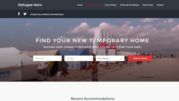 Stranica u stilu Airbnb-a za izbjeglice – i to besplatno