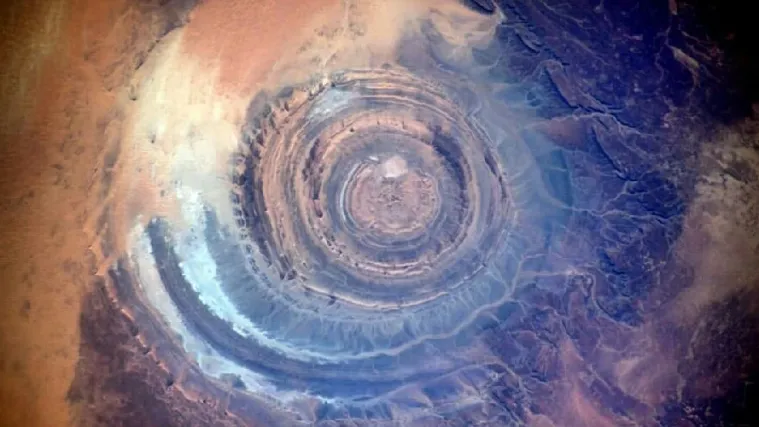 Astronaut snimio bizarnu geološku formaciju u Sahari