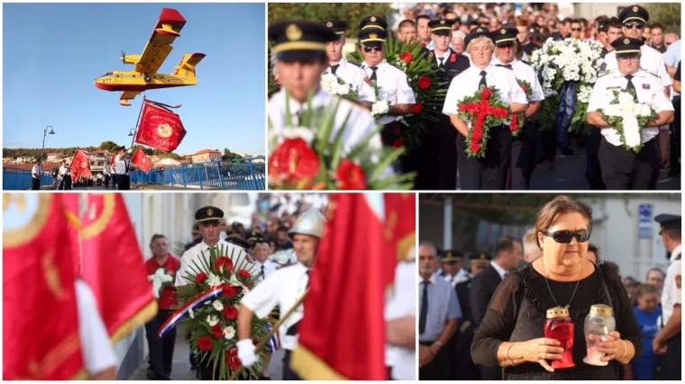 Mimohod u Tisnom u čast poginulim kornatskim vatrogascima