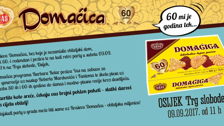 Proslavite 60. rođendan Kraševe Domaćice na Trgu slobode