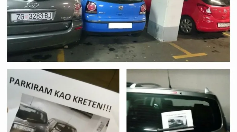 Ne samo što je stao preko crte, nego joj je i blokirao vrata, njena reakcija je maestralna
