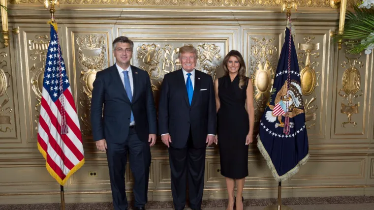 Plenković u New Yorku pozirao s prvim parom SAD-a: dogovoren i susret s Mirom Cerarom i rasprava o arbitražnom sporu