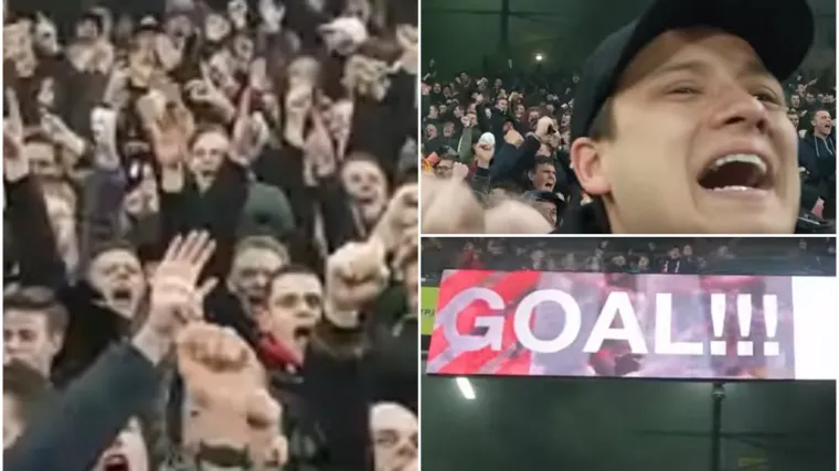 Pogledajte apsolutnu erupciju navijača Feyenoorda kod vodećeg pogotka