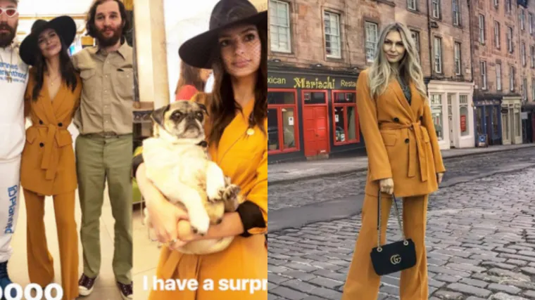 Sonja Kovač inspirirala se outfitom Emily Ratajkowski: Škotskom šeta u ovom popularnom Zarinom odijelu