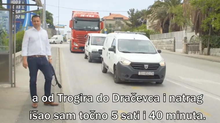 'Od Trogira do Splita i natrag putovao sam pet sati i 40 min!'