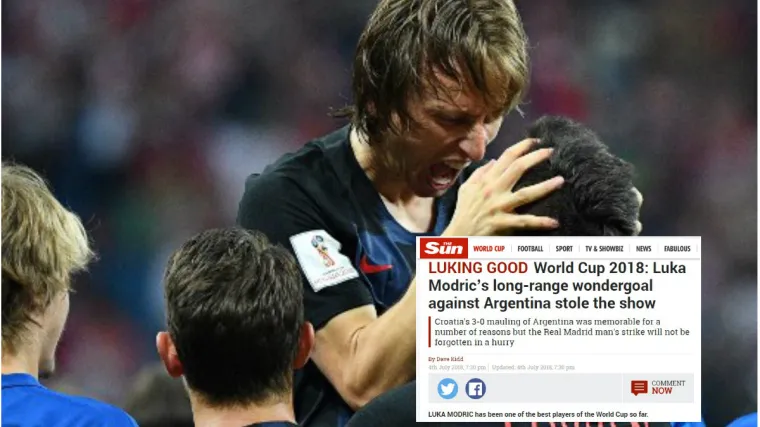 Englezi sanjaju malog hrvatskog genija; 'Luka Modrić do sad je bio jedan od najboljih igrača SP-a'