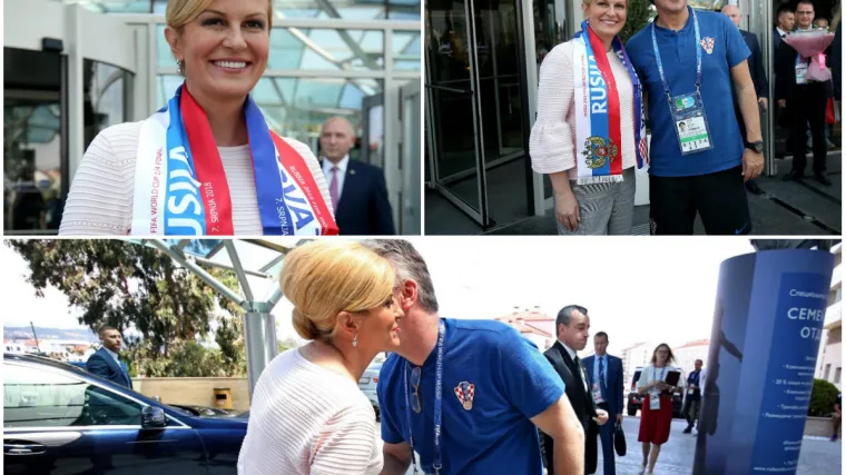 Predsjednica stigla u Soči: Prvo svratila do Vatrenih gdje su je dočekali Dalić i Šuker
