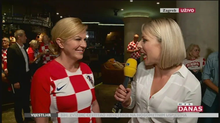 Predsjednica: 'Jučer me ponijela atmosfera i uopće se nisam željela suzdržavati'