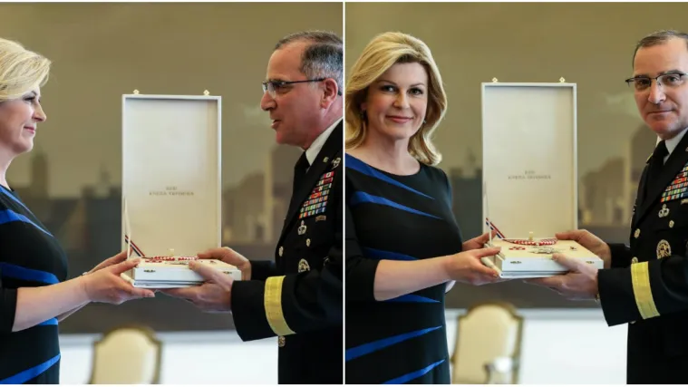 Predsjednica odlikovala glavnog američkog generala u Europi: 'On je iskreni prijatelj Hrvatske'