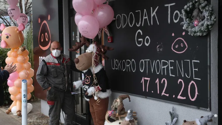 FOTO U Zagrebu otvorena trgovina 'Odojak to go': 'Stvarno nismo očekivali da će ovako dobro krenuti'