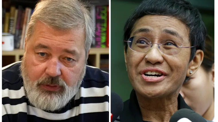 Nobelova nagrada za mir ide borcima za za slobodu govora - Mariji Ressa i Dmitriju Muratovu