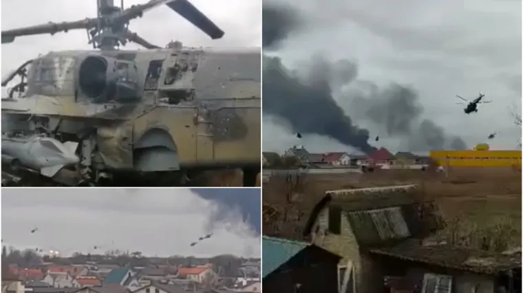 Šire se zastrašujuće snimke iz Ukrajine: Ruski helikopteri osvajaju aerodrome, raste strah od upada u Kijev