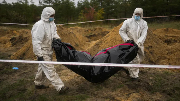 Užas u masovnim grobnicama Limana, iskopana tijela vojnika i civila. Najmlađa žrtva imala je godinu dana