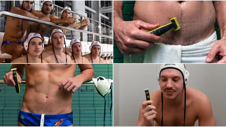 VIDEO Vaterpolisti VK Medveščak povodom Movembera skinuli sve osim brkova