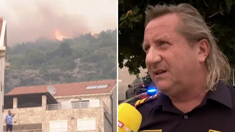 Gori iznad kuća u Župi dubrovačkoj: 'Stanje nije dobro. Ne prijeti kućama, ali je izvjesno da će se dogoditi'