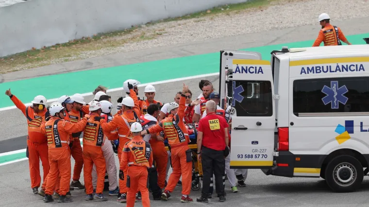 Svjetski prvak pregažen na stazi nakon što je pao na startu utrke