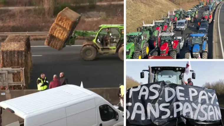 Francuski farmeri kipte. Plan? Opsada metropole i zauzimanje tržnice koju zovu hladnjak Pariza