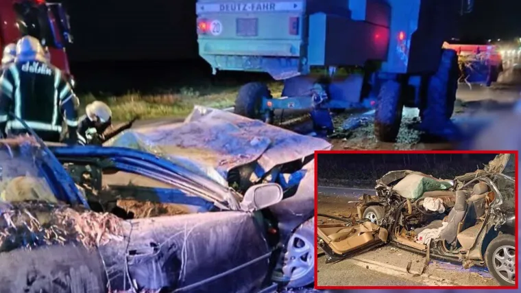 Ovako izgleda automobil mladića (24) s kojim se zabio u kombajn! Bori se za život