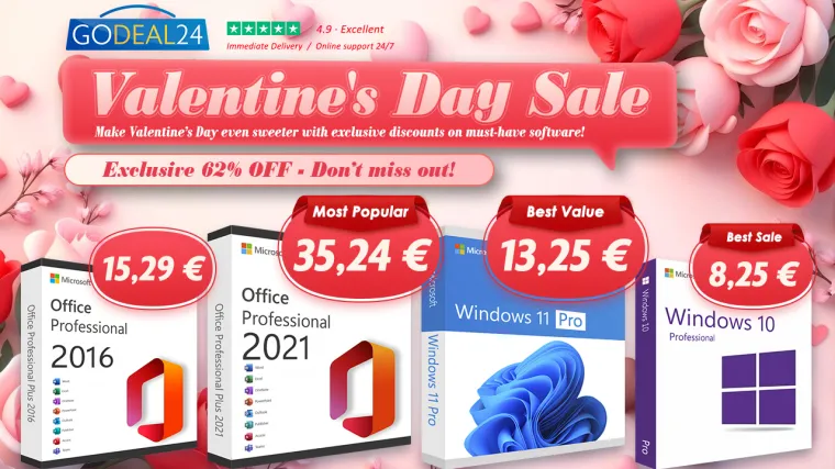 Originalni i trajno aktivirani Office paket već od 15,29 €, Windows 11 samo 13,25 €