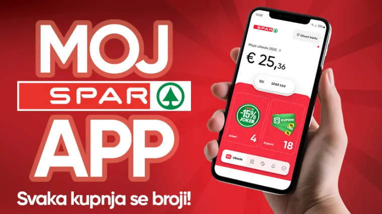 SPAR aplikacija za vikend broj 1 na Google Playu i App Storeu u Hrvatskoj