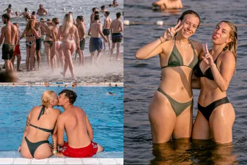 Osječani pohrlili na Kopiku: Vikend na 35°C iskorišten za guštanje na rijeci i bazenima