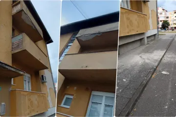 Komad žbuke s balkona zgrade zamalo pogodio prolaznicu