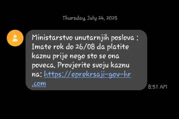 Policija upozorava na lažne SMS poruke: Ne otkrivajte podatke i ne otvarajte sumnjive poveznice