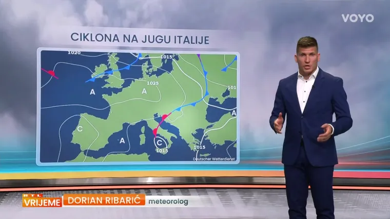 Dorian Ribarić otkriva kakvo nas vrijeme čeka idućih dana: 'Jača utjecaj anticiklone'