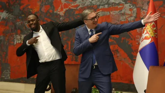Sastali se Aleksandar Vučić i Usain Bolt, fotografije su hit: 'To majka jednom rodi'