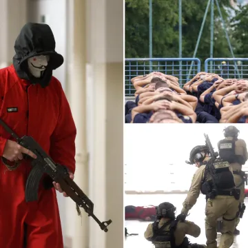 Duge cijevi, maskirani kriminalci i talačka kriza: Pogledajte nestvarne scene iz Sarajeva