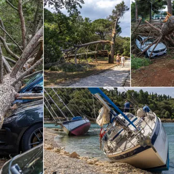 Pogledajte posljedice razornog nevremena koje je poharalo Istru: Kao da je prošao tornado...