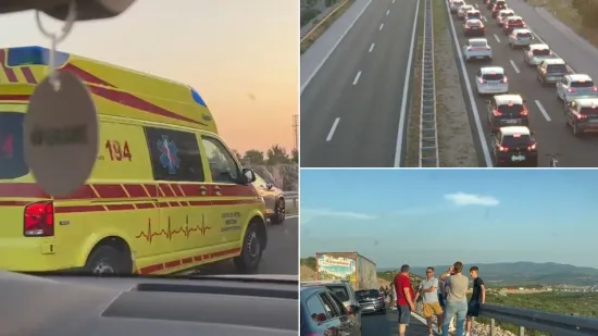 Nesreća na A1, prekinut promet prema jugu! Stvaraju se kolone: 'Tri vozila Hitne su prošla...'