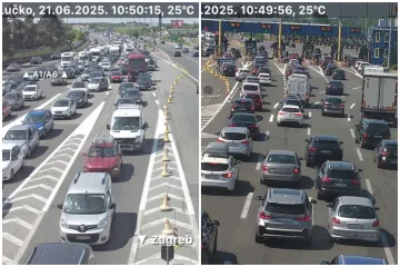 Udarni početak ljeta: Pogledajte kolone kod Lučkog prema moru, usporeno na A1