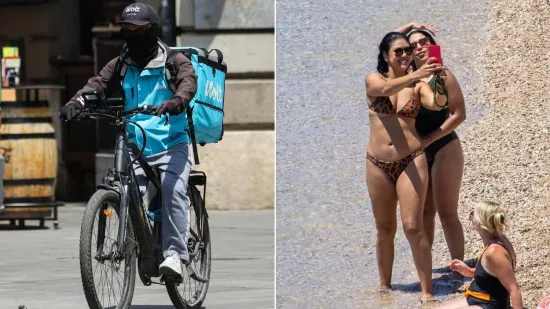 U Zagrebu se vozači dostave 'prže' u zimskim jaknama, a na Jadranu svi u kupaćim kostimima