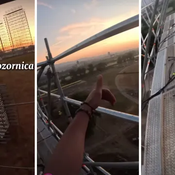Snimio kako se penje na Thompsonovu pozornicu na Hipodromu: 'Toliko o sigurnosti. Mogao je postaviti bombe...'