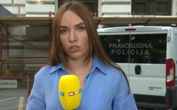 Osumnjičeni Andrej B. doveden na prednji ulaz Županijskog suda