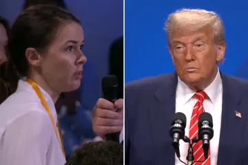 Trump kakvog rijetko viđamo, pogledajte reakciju na pitanje Ukrajinke: 'Pozdravite muža'