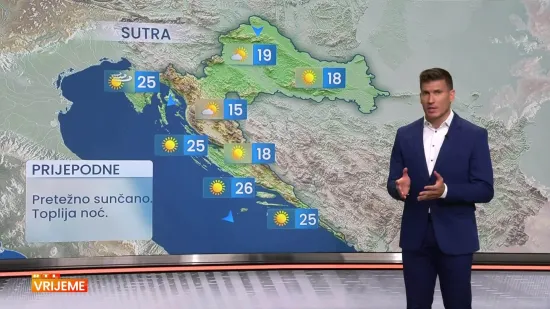 Blago osvježenje na kopnu, okrznut će nas frontalni poremećaji