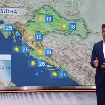 Blago osvježenje na kopnu, okrznut će nas frontalni poremećaji