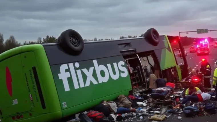Autobus sletio s autoceste i prevrnuo se: Ozlijeđeno 20 ljudi, putnik satima bio zaglavljen