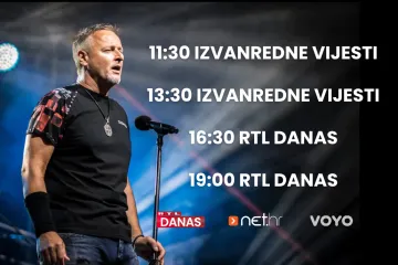 Izvanredne vijesti na RTL-u donose sve o megaspektaklu: Thompson pred pola milijuna ljudi