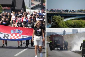 Thompson stigao na Hipodrom! Netko je bakljama namjerno pokušao zapaliti nasip: 'Sigurnosne provjere skoro da i nema'