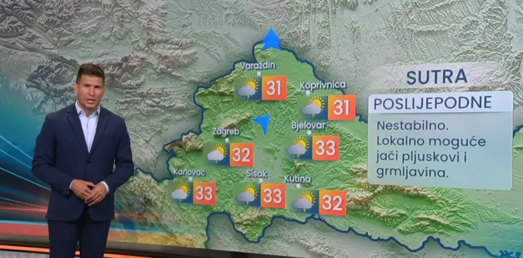 Stiže pravi val osvježenja početkom novog tjedna: Približavaju se frontalni poremećaji