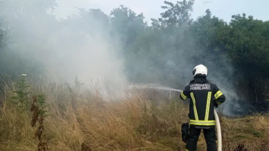 Požari već danima haraju Međimurjem: Vatrogasci su stalno na terenu, vatra se opet približila kućama