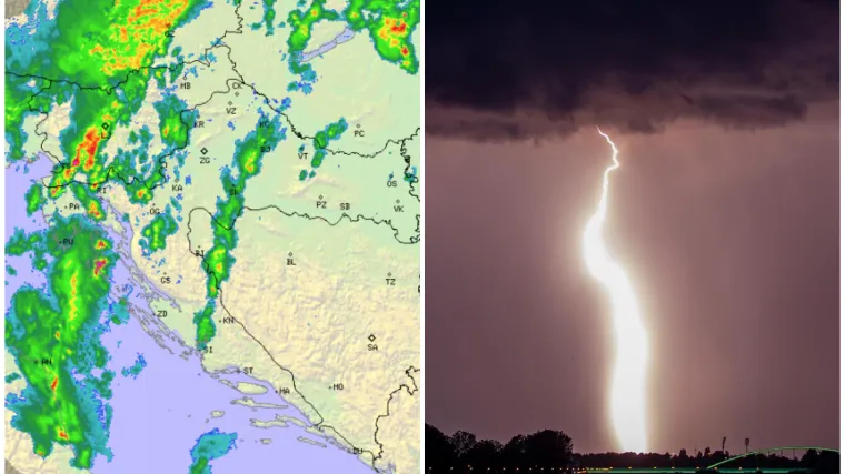 Upaljen Meteoalarm za gotovo cijelu Hrvatsku: Stiže opasna grmljavinska oluja