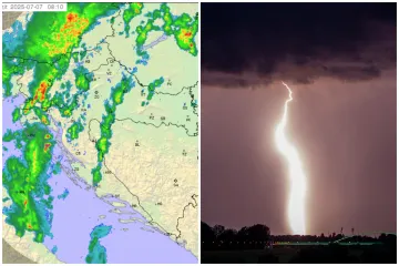 Upaljen Meteoalarm za gotovo cijelu Hrvatsku: Stiže opasna grmljavinska oluja